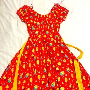 Disney Parks Dole Whip Pinup Dress